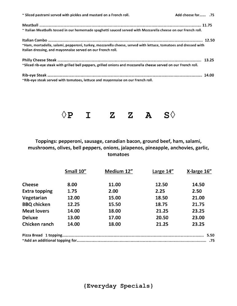 Linbrook Pizzaria and Grill Menu image 3